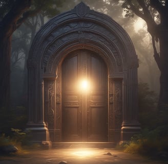 A close-up of an open book with text focused on a passage discussing themes of renewal and growth, using metaphors like dew, lily, cedar, and vine.