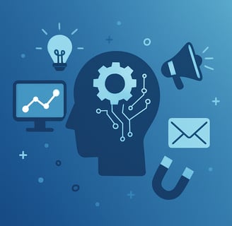 AI marketing visual zonder tekst