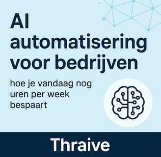 Visualisatie van AI automatisering voor bedrijven met Thraive