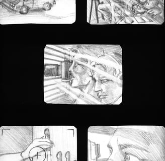 Ad Company storyboard - temperedworkds