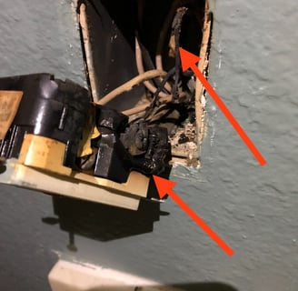 GFCI Outlet lit on fire