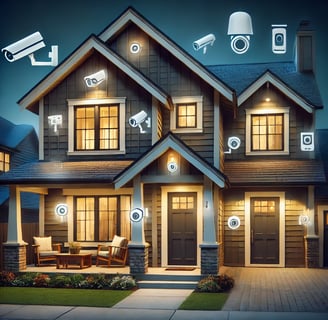 Safe Family Home With Security devices in place, handyman that can help