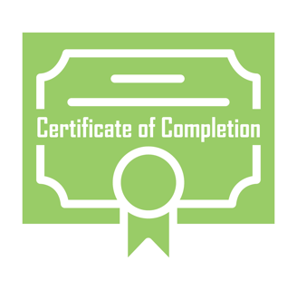 Accounting course certificate of completion