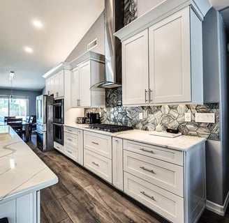 Kitchen remodeling consultation with Buckeye AZ homeowner and contractor