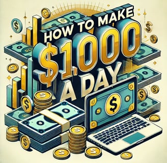 How to make $ 1000 in a day 