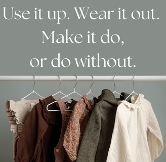 clothes hanging on a rack