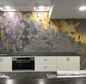 plaster and hand painted plaster wall finish by marcine in warminster, pa