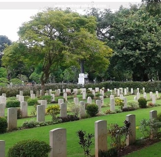 a cemetery cemetery with a cemetery and a cemetery