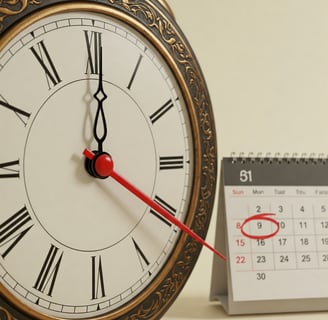 Calendario indicando fecha de reservacion