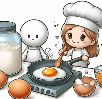Desenho-de-cozinheira-fazendo-farofa