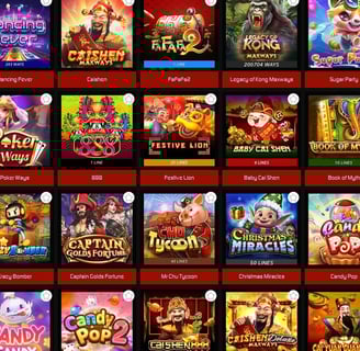 a casino game with lots of different types of casino games