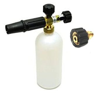 a white spray bottle with a hose and a hose