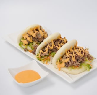 Bao buns with duck