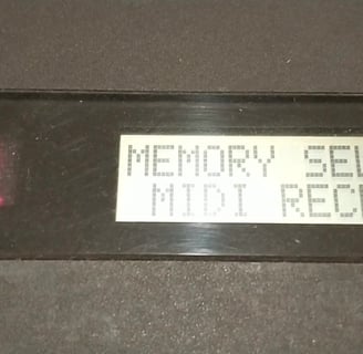DX9 to DX7 Midi Received Message