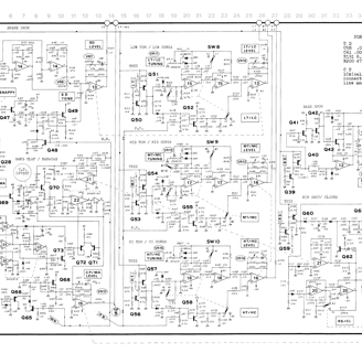 TR-808 Main drum circuit schematic