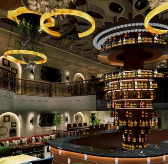 Party place with live performance