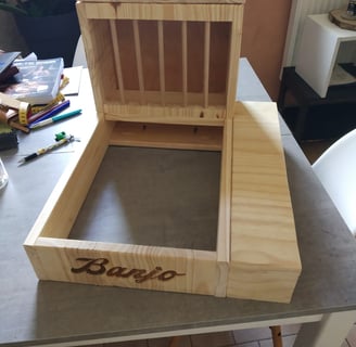râtelier litière pour lapin personnalisable