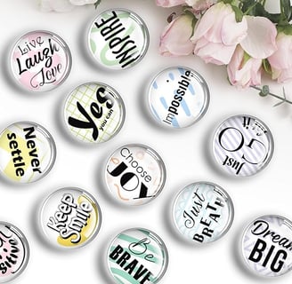 Magnets with inspirational words