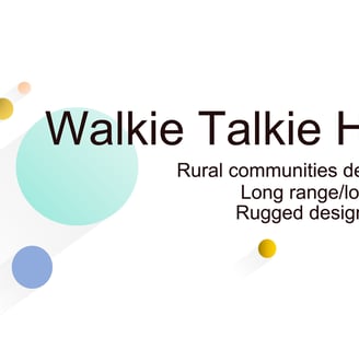 Long range walkie talkie with rugged design KN-Q25