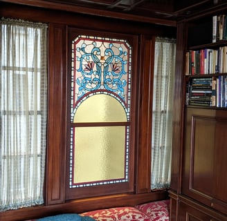 custom stained glass door