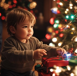 Child Safety with Christmas Decorations