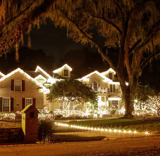 Warm White is the most popular Christmas Light Color in Mandarin Florida