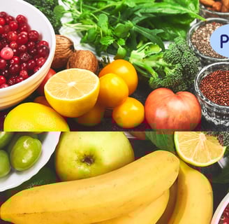 a variety of fruits and vegetables including fruit and vegetables