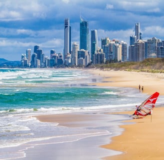 Surfers Paradise best beach in gold coast Australia