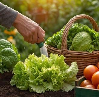 Health, Organic Gardening, Home Grown, tomatoes, crisp lettuce, and fragrant herbs, biodiversity, 