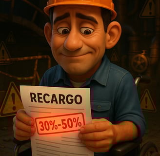 accidente trabajo recargo
