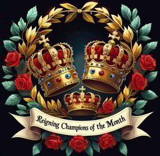 Crowns for Reigning Champions of the Month