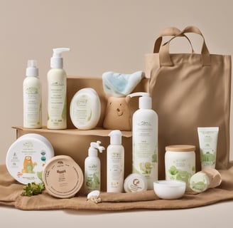 a variety of skin care products including body care products
