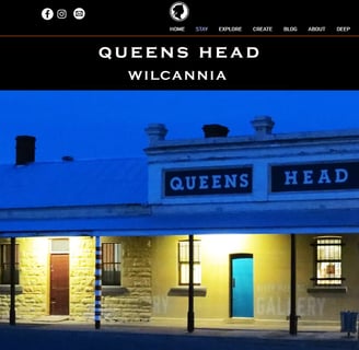 Queens Head legacy website page 1