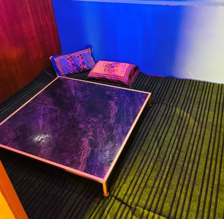 a table with a table top and a table with a table top in Sarpanch Restaurant Bareilly Fatehganj