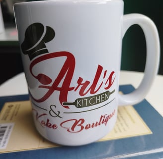 Sublimation print mug Arl's litchen