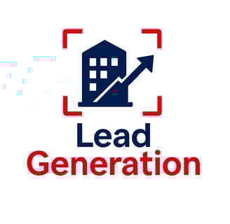 a business logo with a house and arrow pointing upward