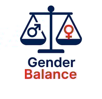 a woman in a wheelchair wheel chair with a gender equality symbol on it