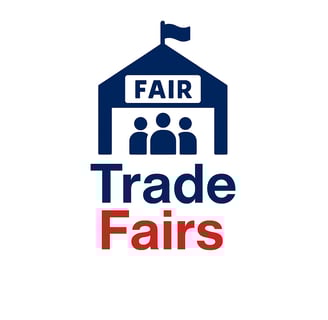 a logo for a trade fair