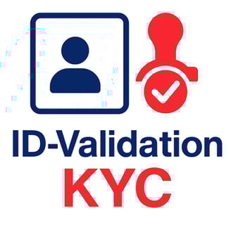 a person standing in front of a sign that says id - valid