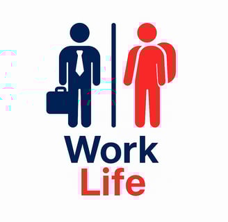 a man and woman working together in a work life