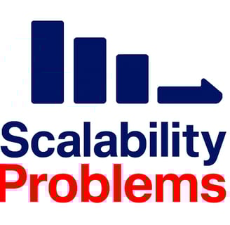 a logo for a company that sells a large scale scale of a bar graph