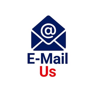 a mailbox with the words e - mail us on it