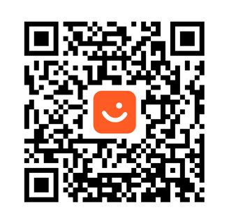 a qr coder with a smile on it