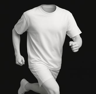 a man in a white shirt is running with a soccer ball
