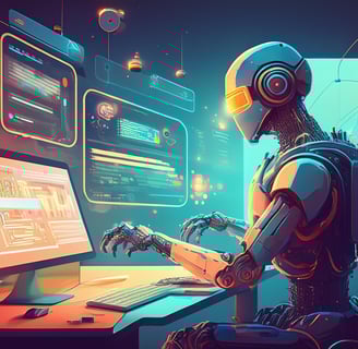 un robot IA qui crée un site web