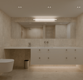 Lofto vonios interjero projektas