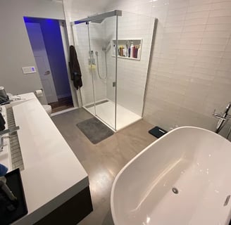 walk-in shower and tub replacement