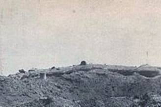 Le Fort de Maizeret après l'attaque 1914