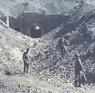 Le Fort de Maizeret après l'attaque 1914