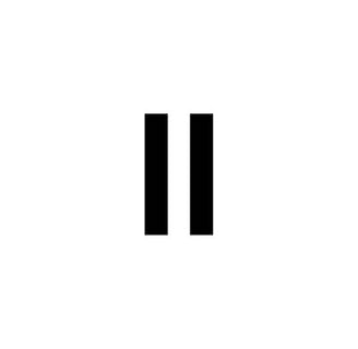 a black and white photo of two black and white letters